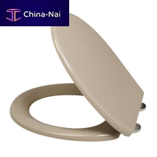 Antibacterial toilet seat MAJESTICmade of thermo-hardening plasticbrownfor public washroom