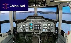 Helicopter simulator trainingwith enclosed cockpit