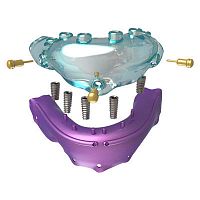 Dental implantology surgical guide
