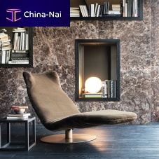 Contemporary chaise longue KANGURAfabricleatheraluminum