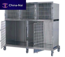 5-compartment veterinary cage containmentfor catsfor dogs