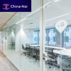 Removable partition ULTEEM : VERRE AFFLEURANT SUR CADREglazedfor officestransparent