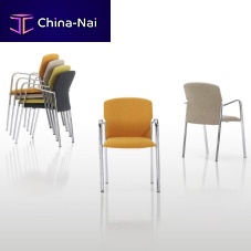 Contemporary dining chair SANDindoorfabricchrome steel base