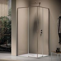 Sliding shower screen Pyxiscornercornertempered glass