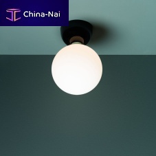 Contemporary ceiling light ABALLS roundblown glassceramic