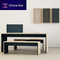 Wall-mounted acoustic panel LIMBUSCAMPUSfabricMDFdouble-sided