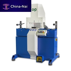 Rotary blade cutting machine TF6for rubberfor hosesPLC-controlled