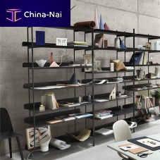 Self-supporting shelving system COMPILEcontemporarysheet steelpowder-coated steel