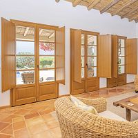 Swing shutter louvrewoodenwood look