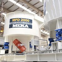 Fiber dosing dispenser gravimetricwith mixerhigh-capacity