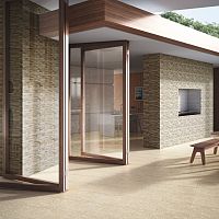 Ceramic wall-covering CANJIQUINHA BEGEtexturedprintedstone look