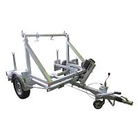 Cable drum trailer TTA 509single-axletowedfor cable transport and laying