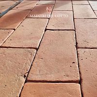 Terracotta paver COTTO ROSATO TOSCANO VISSUTOoutdoorpoolsidepatio