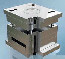 Drilled machined steel plate for molds and tools