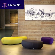Contemporary footrest FLIRTSTONESfabricleathercommercial