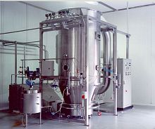 Dynamic mixer batchpowdergranulator