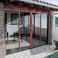 Sliding screen LAU PLISSEfor doors