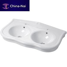 Wall-mounted washbasin PA11D61101ceramicdoubleround