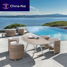 Contemporary chair Esedraoutdooracrylic fabricwicker