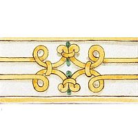 Terracotta listello GIALLO ARANCIO : F19handmade