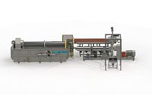 Plastic lumber extrusion line for thermoplastics