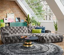 Modular sofa COCOA ISLANDChesterfieldfabricbrown