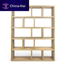 Contemporary shelf BERLIN 5 LEVELS - 150wooden