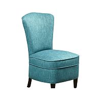 Traditional fireside chair SCALAfabricgraygreen