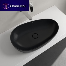 Countertop washbasin ANTAO : 4A7465XXceramichigh-glosswithout hole