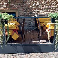 Metal railing SLIMwith barsoutdoorfor patio