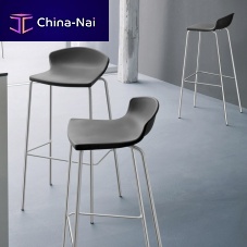 Contemporary bar chair EASY indoorchrome steelplastic