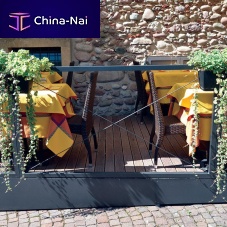 Metal railing SLIMwith barsoutdoorfor patio