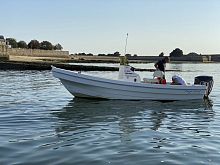 Outboard center console boat PRO 19twin-engineplaning hullfast
