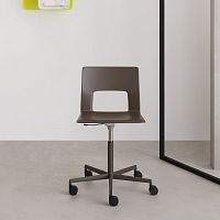 Contemporary chair KOBEindoorpolyurethanesteel base