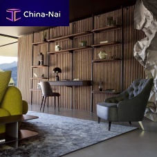 Wall-mounted bookcase IAN modularfloor-to-ceilingcontemporary