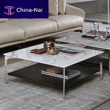 Contemporary coffee table Saxoaklacquered MDFmarble