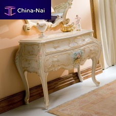 Chest of drawers with long legs IRIDE classicwoodenlacquered wood