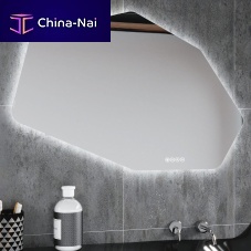 Wall-mounted bathroom mirror ROCKfor hotelfor hotel roomsfor public space