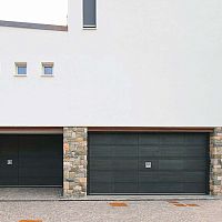Tilting garage door Frameoaklarchokoum