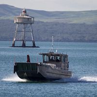 Oil spill recovery barge HM5outboard