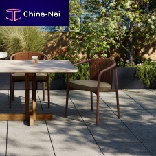 Contemporary dining chair Arcliving roomcanvasaluminum base