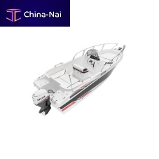 Outboard center console boat 6.7 ELEGANCEfiberglass8-person max.sundeck