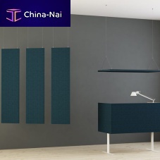 Hanging sound-absorbing panel LIMBUS BAFFLESfabricMDFfor office