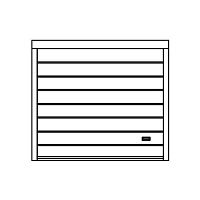 Sliding garage door Goiasgalvanised steelautomaticmanual