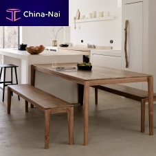 Contemporary bench Bokoakteakwithout backrest
