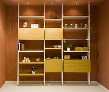 Modular shelf K2 contemporaryaluminumliving room