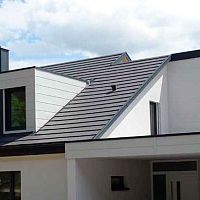 Plain roof tile flatlargeconcrete