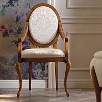 Traditional chair AC11indoorfabricwooden base
