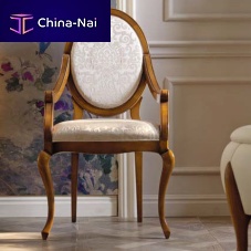 Traditional chair AC11indoorfabricwooden base
