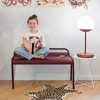 Contemporary bench LUXEMBOURGaluminumwithout backrestwithout armrests